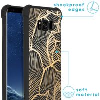 imoshion Design Hülle mit Band für das Samsung Galaxy S8 - Golden Leaves