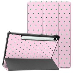 imoshion Design Trifold Klaphülle Samsung Galaxy Tab S9 11.0 Zoll / S10 Lite / S10 FE / S9 FE 10.9 Zoll - Happy Dots