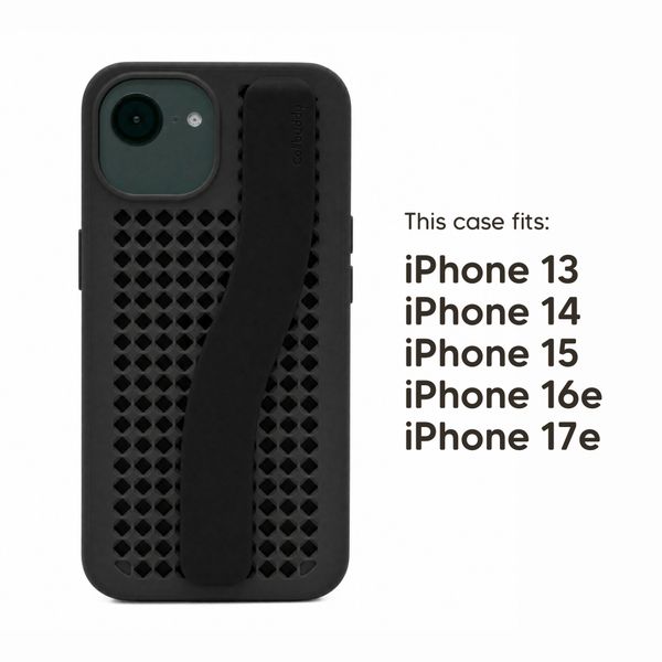 Callbuddy Hülle mit Strap Apple iPhone 17e / 16e / 15 / 14 / 13 - Epic Black