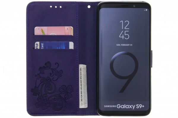 Kleeblumen Klapphülle für das Samsung Galaxy S9 Plus