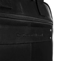 The Chesterfield Brand Calvi Laptoptasche 15-15.6 Zoll - Echtes Leder - Schwarz