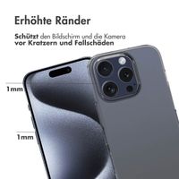 Accezz TPU Clear Cover für das iPhone 16 Pro - Transparent