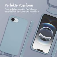 imoshion Color Backcover mit abnehmbarem Handykette und MagSafe Apple iPhone 16e - Ash Blue