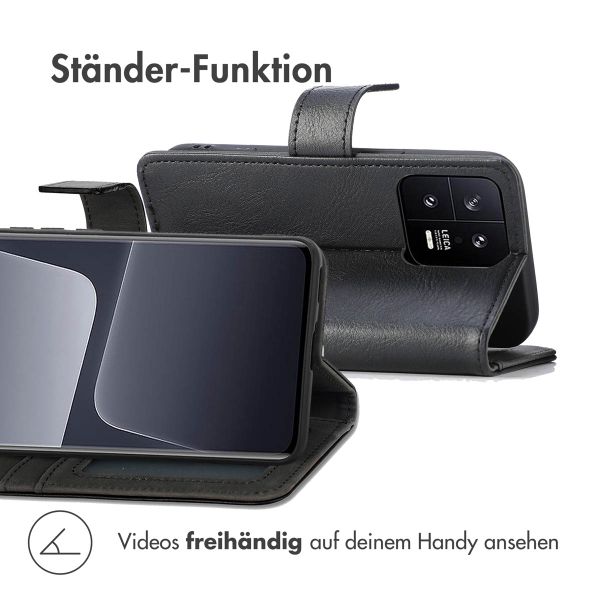 imoshion Luxuriöse Klapphülle Xiaomi 13 Pro - Schwarz