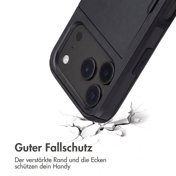 imoshion Backcover mit Kartenfach Apple iPhone 18 Pro Max / 17 Pro Max - Schwarz