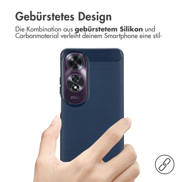 imoshion Brushed Back Cover für das Oppo A60 4G - Dunkelblau