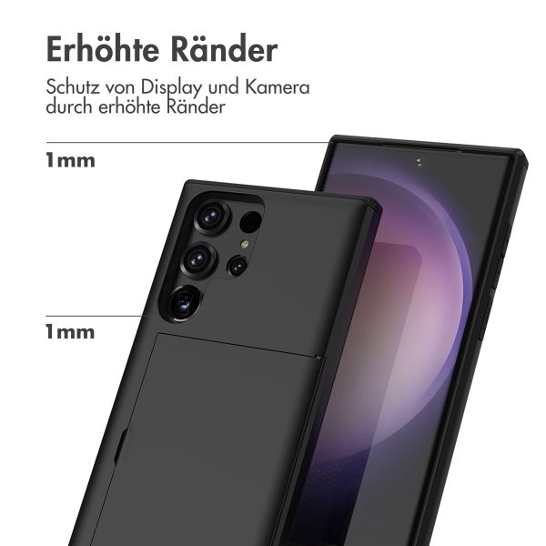 imoshion Backcover mit Kartenfach Samsung Galaxy S23 Ultra - Schwarz