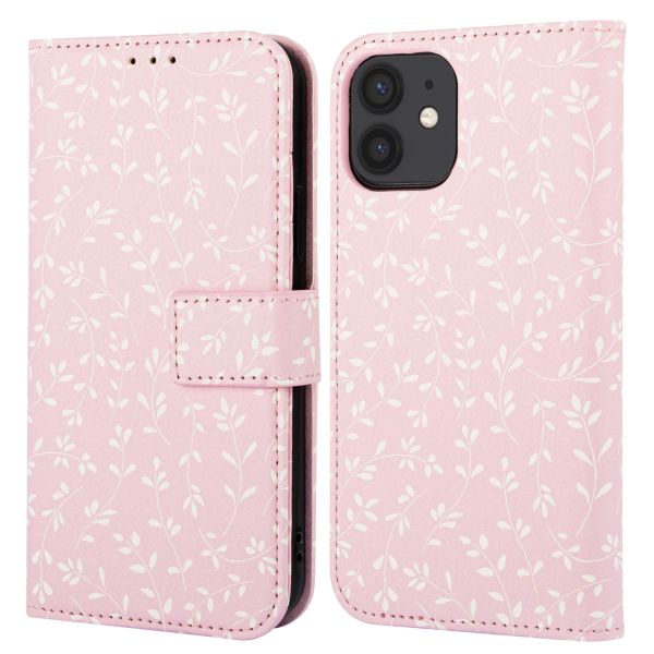 imoshion Design Klapphülle iPhone 12 (Pro) - Pink Bazaar Flowers