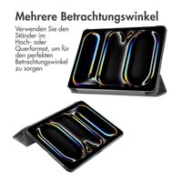 imoshion Design Trifold Klaphülle Apple iPad Pro 13 (2024) M4 - Black Marble