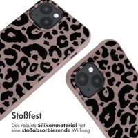 imoshion SilikonHülle design mit Band Apple iPhone 15 - Animal Pink