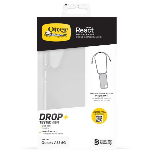 OtterBox React Necklace Backcover für das Samsung Galaxy A55 - Clear