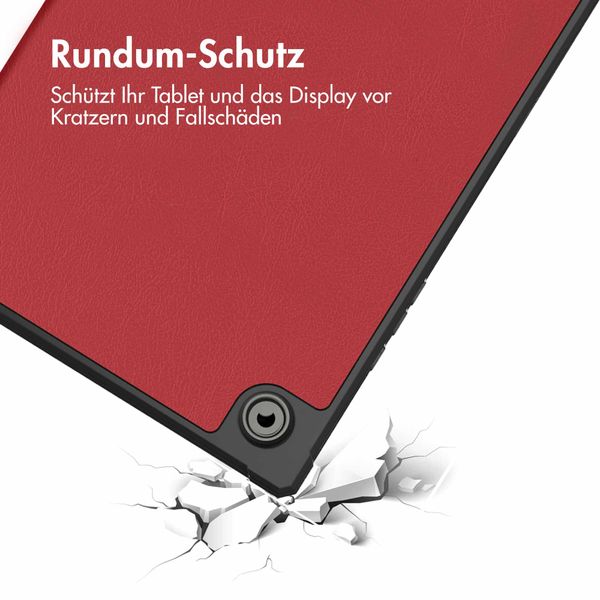 imoshion Trifold Klapphülle für das Samsung Galaxy Tab A8 - Rot