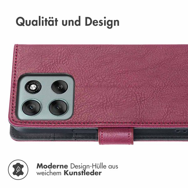 imoshion Luxuriöse Klapphülle Motorola Moto G86 Power - Braun