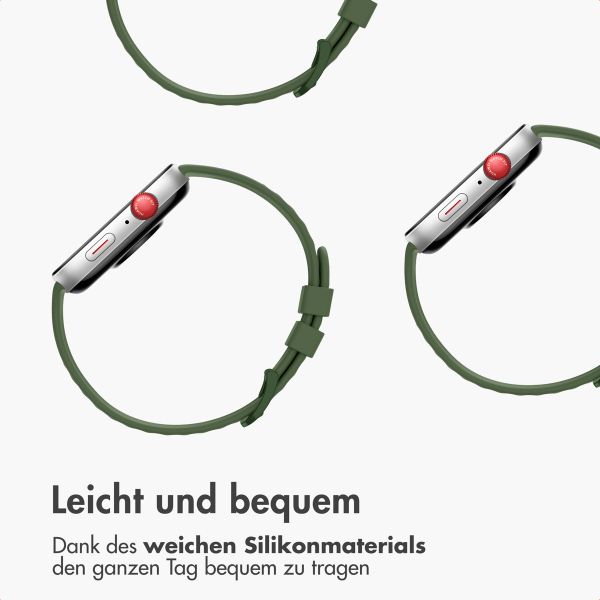 imoshion Silikonband für das  Huawei Watch Fit 4 / 4 Pro - Military Green