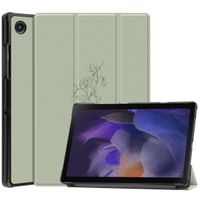 imoshion Design Trifold Klapphülle für das Samsung Galaxy Tab A8 - Floral Green