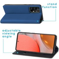 imoshion Slim Folio Klapphülle Samsung Galaxy A72 - Dunkelblau