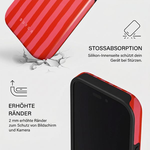 Burga Tough Back Cover MagSafe Apple iPhone 16 - Pomegranate