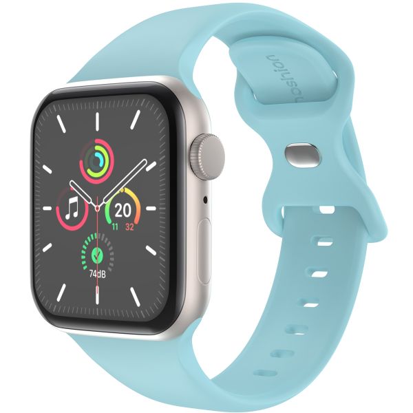 imoshion Silikonband⁺ für die Apple Watch Series 1 bis 10 / SE / Ultra (2) (44/45/46/49 mm) - Saphirblau - Größe M/L