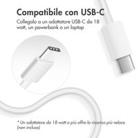Accezz Wireless Charger USB-C - Drahtloses MagSafe und Qi2-Ladegerät - 1 Meter - Weiß