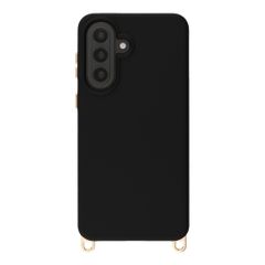 Selencia Rivièra Backcover mit MagSafe mit abnehmbaren Haken Samsung Galaxy A57 (5G) - Velvet Black