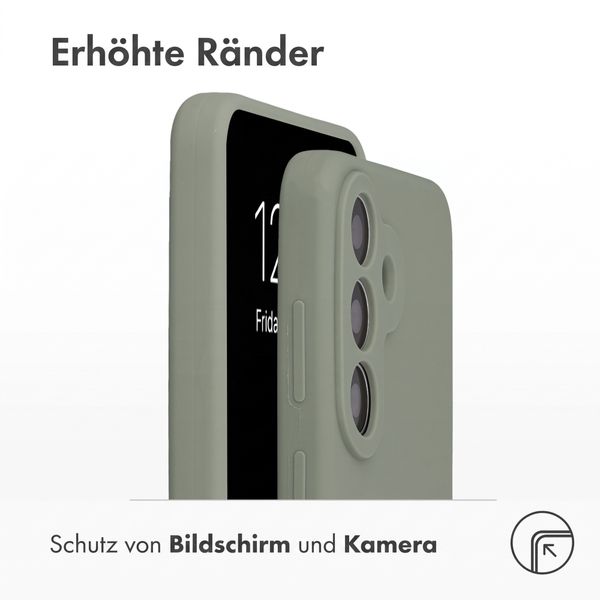 Accezz Liquid Silikoncase mit MagSafe Samsung Galaxy S26 FE - Cooper Green