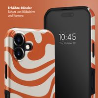 Selencia Vivid Tough Back Cover MagSafe für das iPhone 16 - Dream Swirl Orange