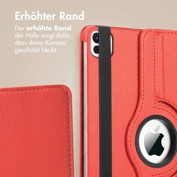 imoshion 360° drehbare Klapphülle Apple iPad Air 11 Zoll (2025) M3 / (2024) M2 / Air 5 (2022) / Air 4 (2020) / Pro 11 (2018/2020) - Rot