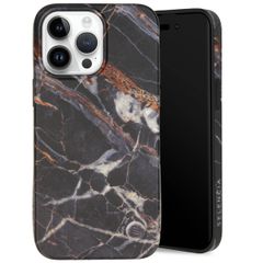 Selencia Aurora Fashion Back Case Apple iPhone 14 Pro Max - Onyx Black Marble