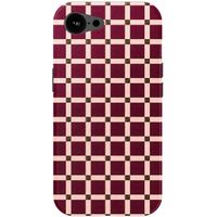 Selencia Vivid Rückabdeckung mit MagSafe Apple iPhone 17e / 16e - Check This Burgundy