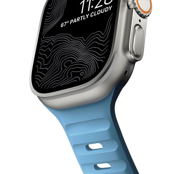 Nomad Sport Band FKM für die Apple Watch Series 1-10 / SE / Ultra (2) - 42/44/45/46/49 mm - Electric Blue