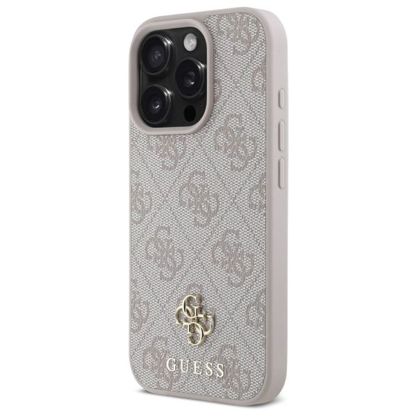 Guess 4G Metal Logo Back Cover MagSafe Apple iPhone 16 Pro Max - Rosa