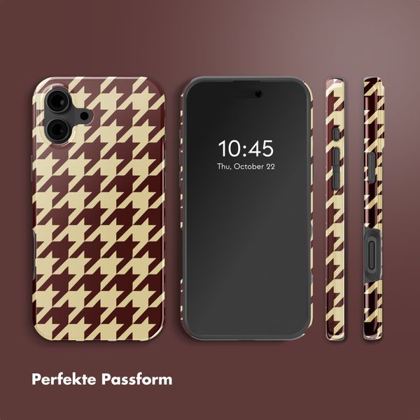 Selencia Vivid Rückabdeckung mit MagSafe Apple iPhone 16 - Pied-de-Poule