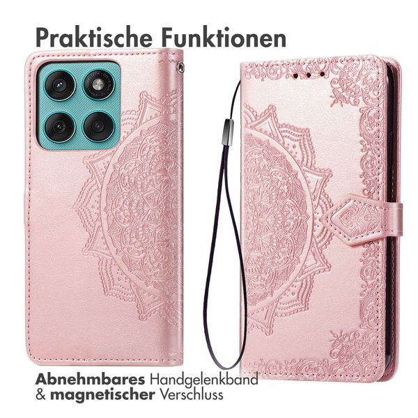 imoshion Mandala Klapphülle Motorola Moto G57 Power - Rosé gold