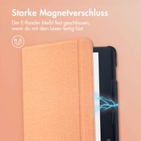 imoshion Canvas Sleepcover Klapphülle mit Stand für das Kobo Sage / Tolino Epos 3 - Peach