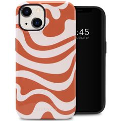 Selencia Vivid Back Cover Apple iPhone 14 - Dream Swirl Orange