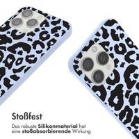 imoshion Silikonhülle design mit Band für das iPhone 15 Pro - Animal Lila