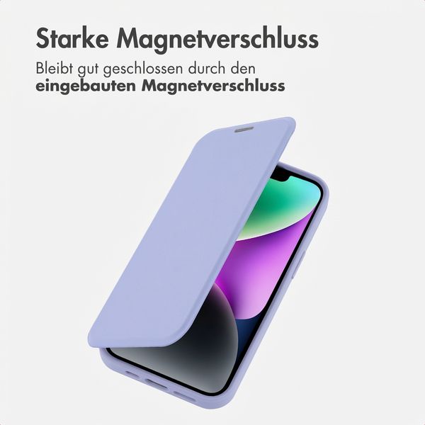 imoshion Transparente Bookcase mit MagSafe Apple iPhone 14 / 13 - Lila