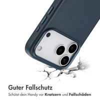 Accezz MagSafe Leather Backcover Apple iPhone 17 Pro Max - Nightfall Blue