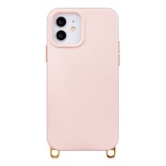 Selencia Rivièra Backcover mit MagSafe mit abnehmbaren Haken iPhone 12 / 12 Pro - Sorbet Pink