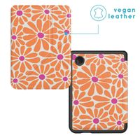 imoshion Design Klappbare Klapphülle Kobo Clara Colour / BW - Orange Flowers Connect