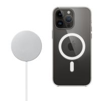 Apple Clearcase für das Apple iPhone 14 Pro Max + Apple MagSafe kabelloses Ladegerät 25 W - 1 Meter