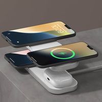 Zens Quattro Wireless Charger Pro 4 - Kabelloses Ladegerät - Geeignet für Qi2 und MagSafe - Weiß