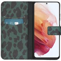 imoshion Design TPU Klapphülle Samsung Galaxy S21 Ultra - Green Leopard