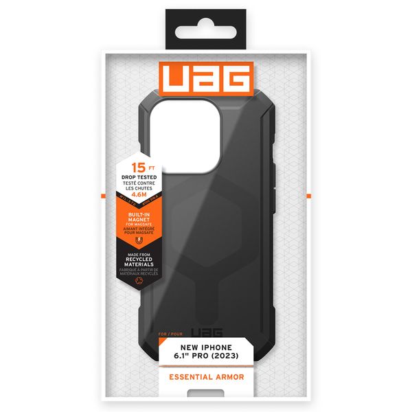 UAG Essential Armor MagSafe für das iPhone 15 Pro - Schwarz