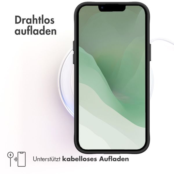 imoshion Rugged Hybrid Case für das Apple iPhone 14 Plus - Schwarz / Transparent