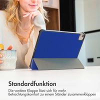 imoshion Trifold Klapphülle für das Samsung Galaxy Tab A9 Plus - Cobalt Blue