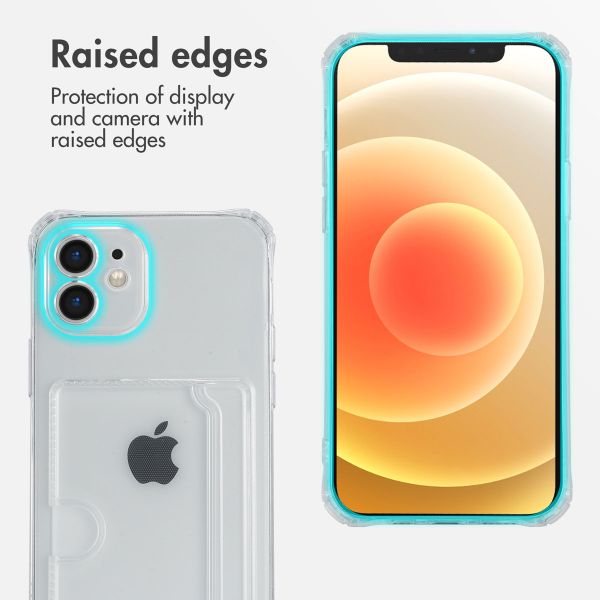imoshion Soft Case Back Cover mit Kartenhalter Apple iPhone 12 - Transparent