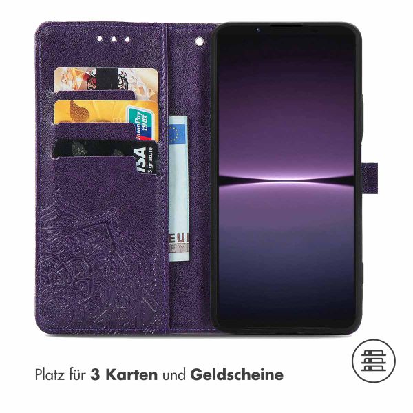 imoshion Mandala Klapphülle für das Sony Xperia 1 V - Violett