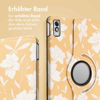 imoshion 360° drehbare Design Klapphülle für das Lenovo Tab M10 5G - Yellow Flowers