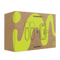 imoshion MultiMic Duo Pack Mikrofon mit Ladecase - Ansteckmikrofon - Kabellos - 3,5 mm AUX / USB-C / Lightning